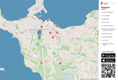 Reykjavik Printable Tourist Map .